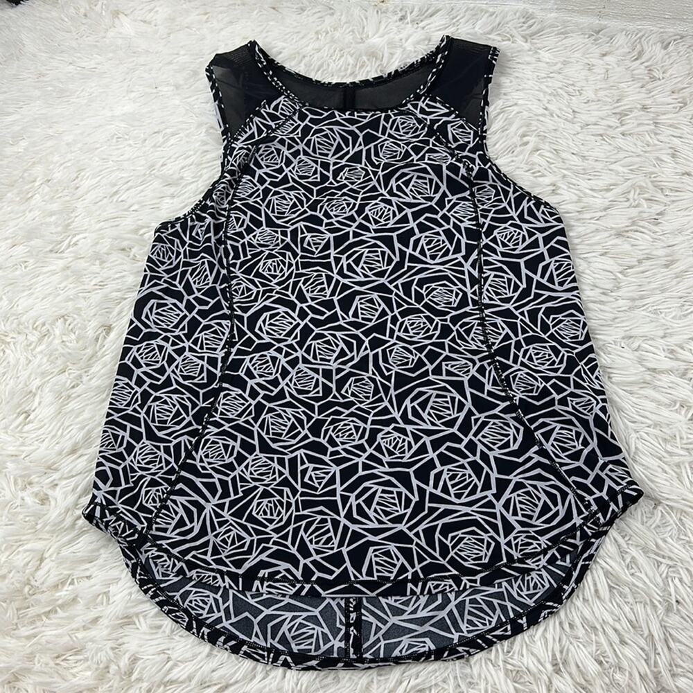 Lululemon Sculpt Tank Posey Black White / Black